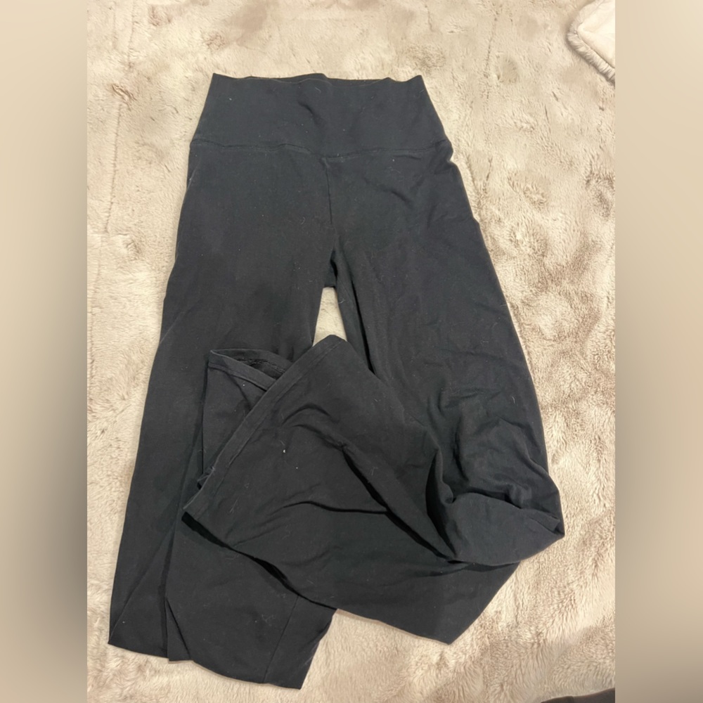 black flare aerie leggings